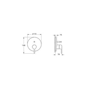 Vitra Origin Classic Ankastre Banyo Bataryası A42895 Sıva Üstü Grubu
