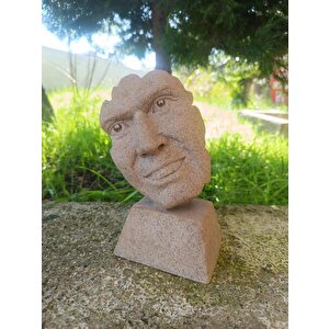 Biblo Gülen Adam Heykeli Hediye Sanat Ev Dekorasyon Ofis Masa Süsü Hediye Dekoratif