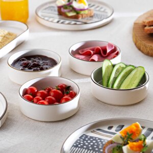 Schafer Sunny 4 Kişilik Kahvaltı Takımı 10 Parça Gri
