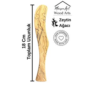 Zeytin Ağacı Tereyağ Bıçağı | 1 Adet El Yapımı Ahşap Tereyağ Süreceği
