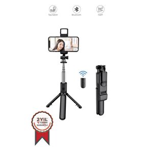 Torima S03 Siyah Uzaktan Kumandalı Kablosuz Selfie Çubuğu