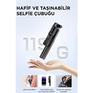 Torima S03 Siyah Uzaktan Kumandalı Kablosuz Selfie Çubuğu