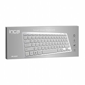 Inca Ibk-569bt Bluetooth 3.0 Smart Silver Keyboard Ibk-569bt