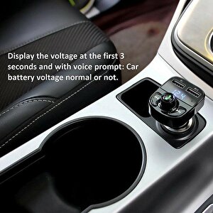 Torima X8 Fm Transmitter Bt/usb/mp3/microsd Kart Çakmaklık Girişli Kablosuz Müzik Çalar Araç Kiti