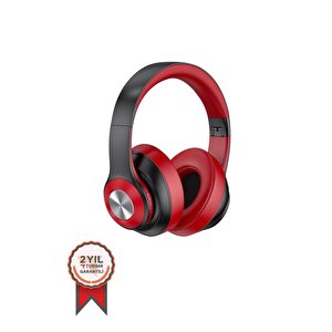 Tori̇ma Sn-85 Kablosuz Kulaklık Bluetooth 5.1 Siyah-kırmızı