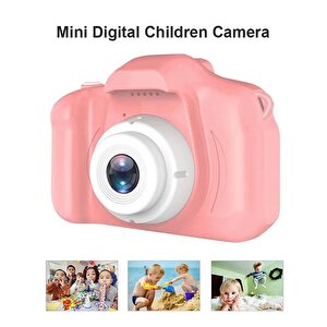 Torima Cmr 7 Pembe Mini 1080p Hd Çocuk Kamera Dijital Fotoğraf Makinesi 2.0 Inç Ekran