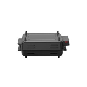 Elektrikli Izgara Çift Telli Emaye Gövde Ve Tepsili Mangal Barbekü Siyah C1-1-294