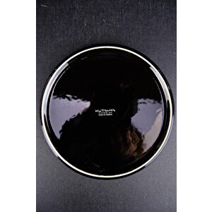 Digithome Kütahya Porselen Nordic 6’lı Pasta Sunum Tabağı Seti 19 Cm Siyah - Pnor19du740104 C320.105