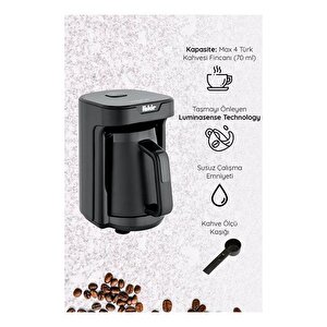 Kaave Mono Otomatik Türk Kahve Makinesi Siyah