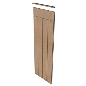 Iskandınav Model( 36 X 104 Cm )dekoratif Duvar Paneli  Boyanabilir Ahşap 6 Mm Ham Mdf Duvar Paneli