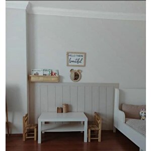 Iskandinav Duvar Çıtası 1 Paket (5 Adet) 8×100 Cm Mdf Duvar Çıtası