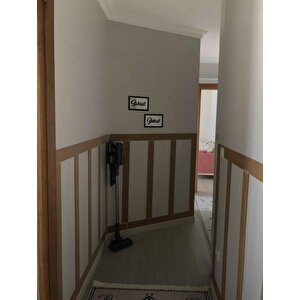 Iskandinav Duvar Çıtası 1 Paket (5 Adet) 8×100 Cm Mdf Duvar Çıtası