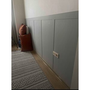 Iskandinav Duvar Çıtası 1 Paket (5 Adet) 8×100 Cm Mdf Duvar Çıtası