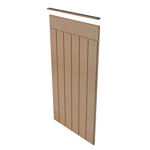 Iskandınav Model( 54 X 104 Cm )dekoratif Duvar Paneli  Boyanabilir Ahşap 6 Mm Ham Mdf Duvar Paneli
