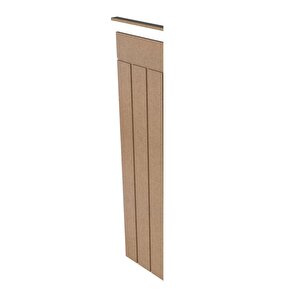 Iskandınav Model( 27 X 104 Cm )dekoratif Duvar Paneli  Boyanabilir Ahşap 6 Mm Ham Mdf Duvar Paneli