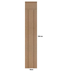 Iskandınav Model( 18 X 104 Cm )dekoratif Duvar Paneli  Boyanabilir Ahşap 6 Mm Ham Mdf Duvar Paneli