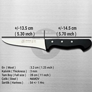 Sürmene Sürbisa 61012 Kasap Kemik (kaburga) Sıyırma Bıçağı 13.5 Cm