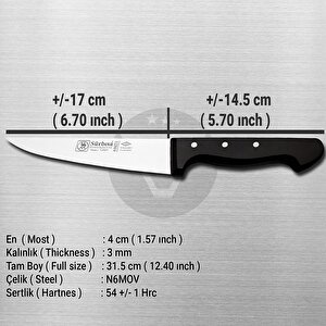 Sürmene Sürbisa 61021 Kasap Kemik Sıyırma Bıçağı 17 Cm