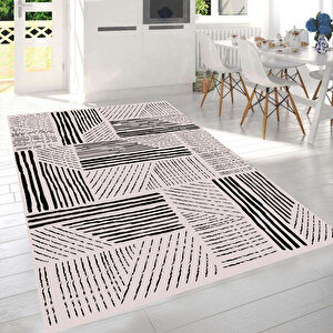 İskandinav Desen Mutfak Halısı, Leke Tutmaz Halı, Dekoratif Halı, Antre Halısı, Kaymaz Halı, Yıkanabilir Halı 120x350 cm