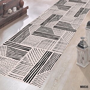 İskandinav Desen Mutfak Halısı, Leke Tutmaz Halı, Dekoratif Halı, Antre Halısı, Kaymaz Halı, Yıkanabilir Halı 100x300 cm