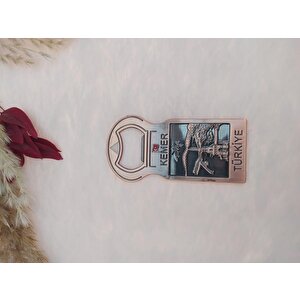 Metal Açacaklı Mıknatıslı Magnet Buzdolabı Süsü Türkiye Kemer Yazılı