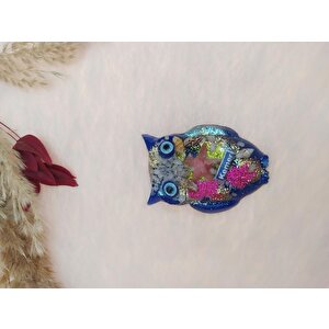 Epoksi Baykuş Figürlü Magnet Deniz Kabuklu Kemer Yazılı Buzdolabı Süsü