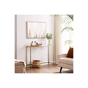 Dekoprati̇k - Canvas Metal Dresuar Gold Camli