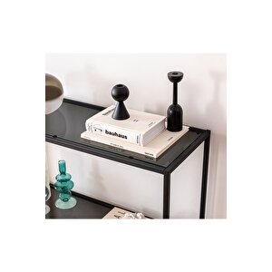 Dekoprati̇k - Berra Camli Metal Dresuar Füme Cam