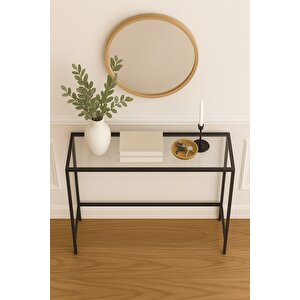 Dekoprati̇k - Canvas Metal Dresuar Si̇yah Şeffaf Camli