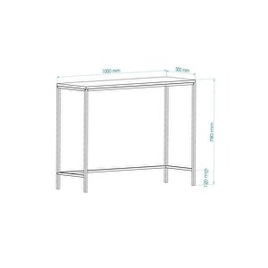 Dekoprati̇k - Canvas Metal Dresuar Si̇yah Şeffaf Camli