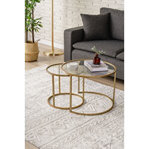 Dekoprati̇k - Belarus Orta Sehpa Gold 60cm