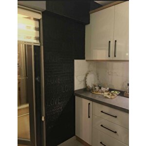 70x70cm(0,49m2)mutfak Salon Kahve Köşesi Home Yapışkanlı Siyah Love Yazılı Duvar Kağıdı Paneli Nw145