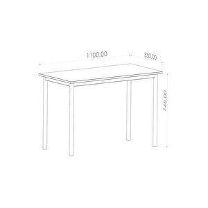 Dekoprati̇k - Vi̇va Çalişma Masasi 110x55