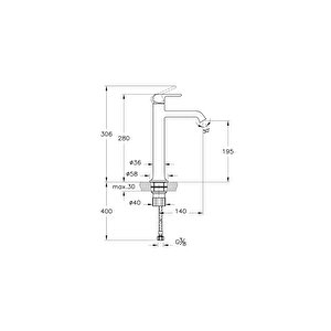 Vitra Origin Classic Çanak Lavabo Bataryası A4288225 Üstten Kumandalı - Fırçalı Altın