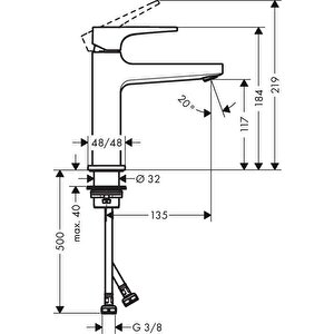 Metropol Tek Kollu Lavabo Bataryası - 32507340