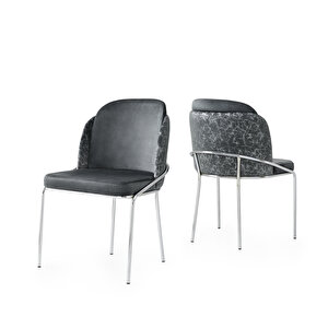 Polo Çapraz High Gloss Yemek Masa Sandalye Takımı 90x160cm