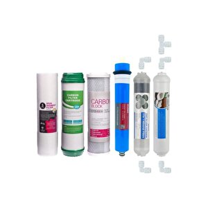 Su Arıtmacihazı 6’li Filtre Seti 9 Aşamalı - Lg Chem (kuno) Membranlı Quick Bağlantılı