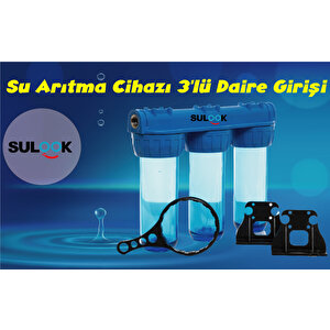 Bina-şebeke-daire Giriş Su Arıtma Cihazı 3'lü 10 Inch(boş)