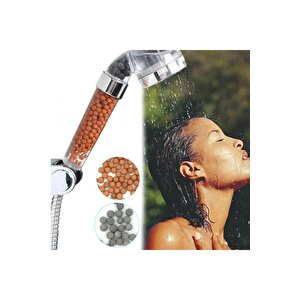 Boncuklu Spa Su Tasarruflu Ve Arıtmalı Duş Başlığı Su Arıtma Filtreli Başlık Boncukluduş