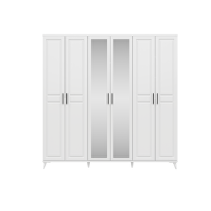 Komple Mdf Sport 6 Kapaklı Beyaz Yatak Odası Takımı
