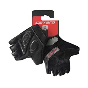 Carraro V7e Kısa Parmak Bisiklet Eldiveni Siyah S