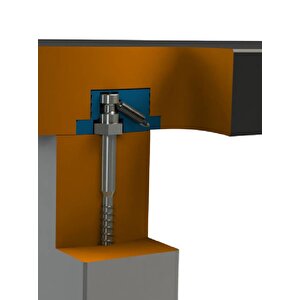 Holzdesign Unifix Bağlanti Elemani + Vi̇da / 0929-unifix Tut. 40x26&vd. 10x140-k