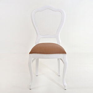 Urla Beyaz - Vizon Ahşap Mutfak Sandalyesi
