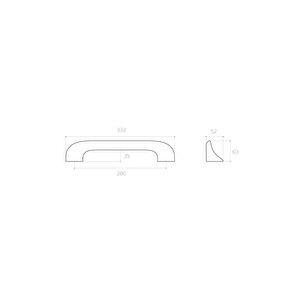 Saten 28 Cm Çekme/sürgü Kol - Pph9575 0280 Nb
