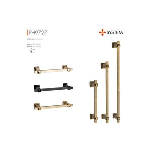 50 Cm Çekme/sürgü Kol Altın Renk - Pph9727 0500 Gl-gl
