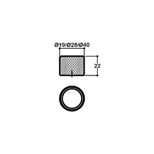 Parlak Nikel Renkli 28 Mm Tek Delikli Kulp - Ssy1420 0028 Pn-al6