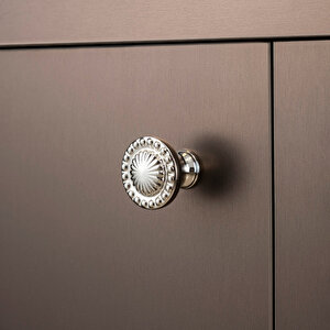 Antik Bronz Renkli 8 Mm Tek Delikli Kulp - Ssy4456 0008 Abm