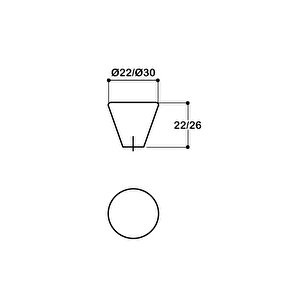 30 Mm Siyah Renkli Tek Delikli Kulp - Ssy1455 0030 Al6