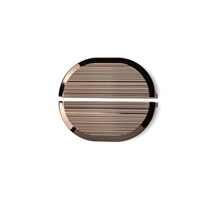 224 Mm - Rose Rengi Line/çizgili Kulp Tek Adet Yarım- Ssy9076 0224 Rs