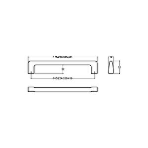 Krom Renkli 160 Mm Modern Kulp - Ssy6518 0160 Cr